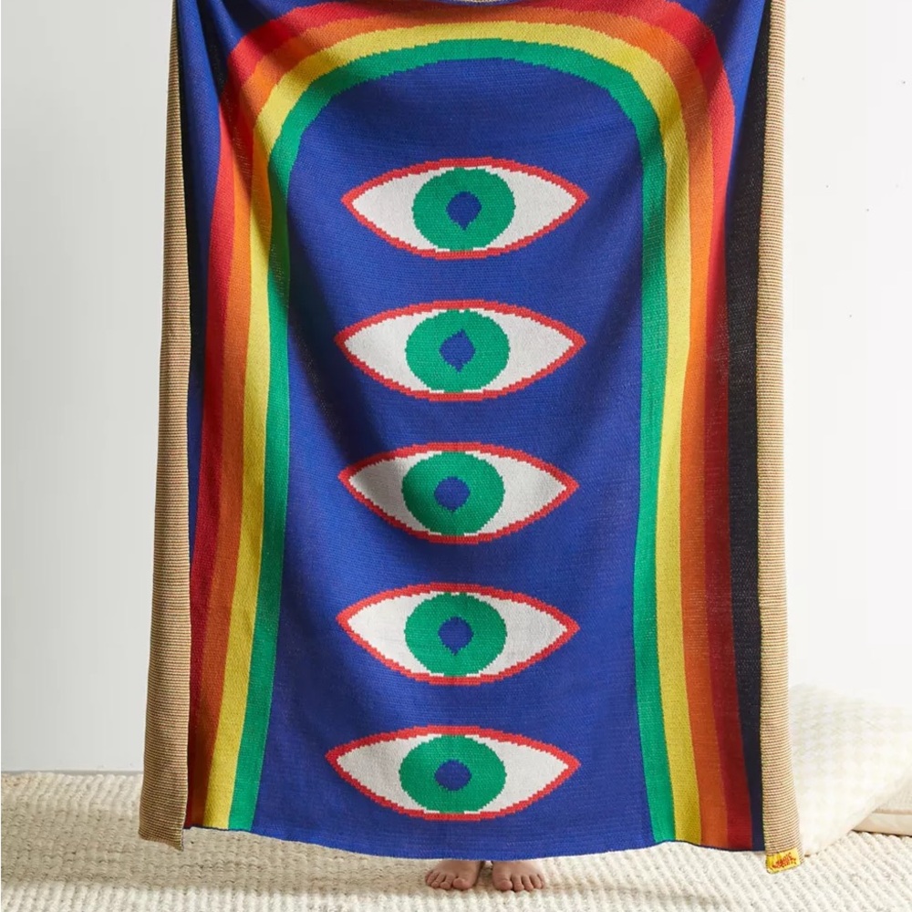 🌈👁️ EYE THROW BLANKET 👁️🌈